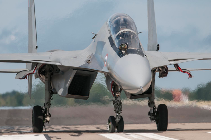 Illustration for article titled Photos: India's Su-30MKI Flankers Sparred With Royal Air Force Typhoons